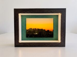 富士山と新宿夕景